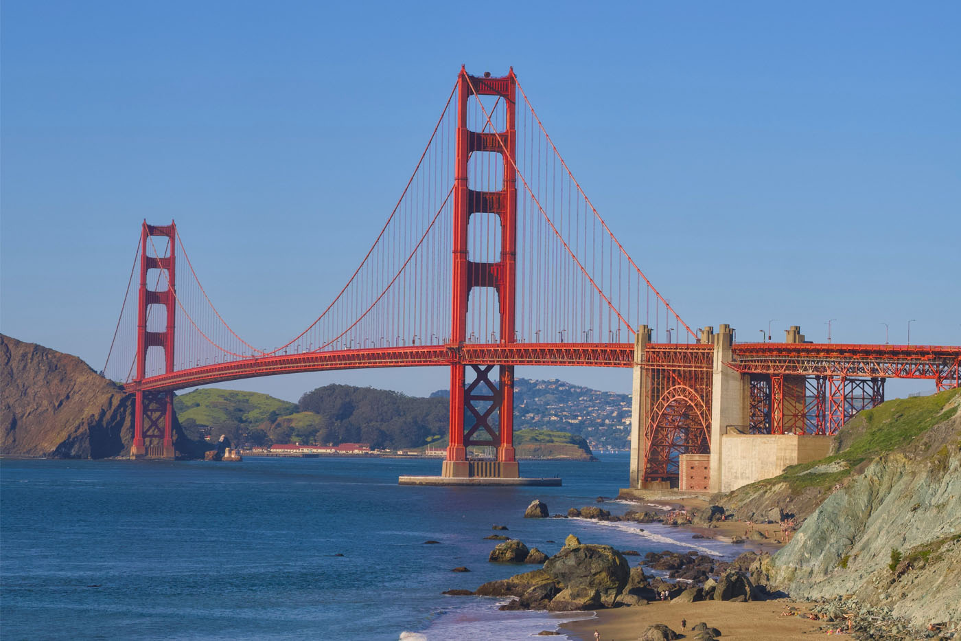 Silicon Valley — Golden Gate Bridge at twilight
